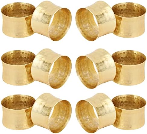 Handmade Round Napkin Rings Holder Set of 12