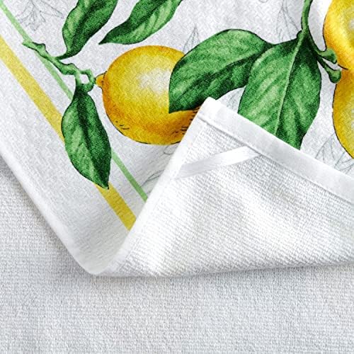 Martha Stewart 4-Pack Kitchen Set with Lots of Lemons Design