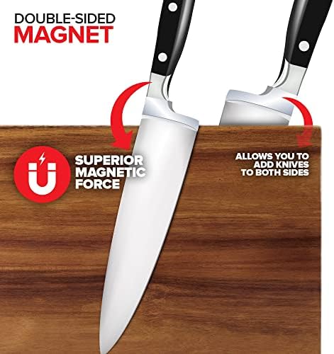 Modern Innovations Magnetic Knife Block Double-Sided Magnet Knife Holder