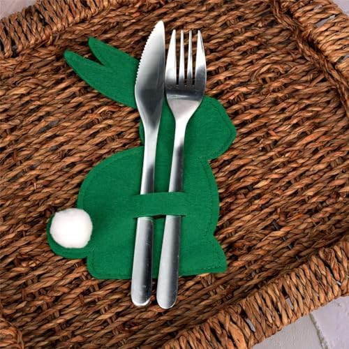 Comfy Rabbit-Shape Cutlery Holder Pack