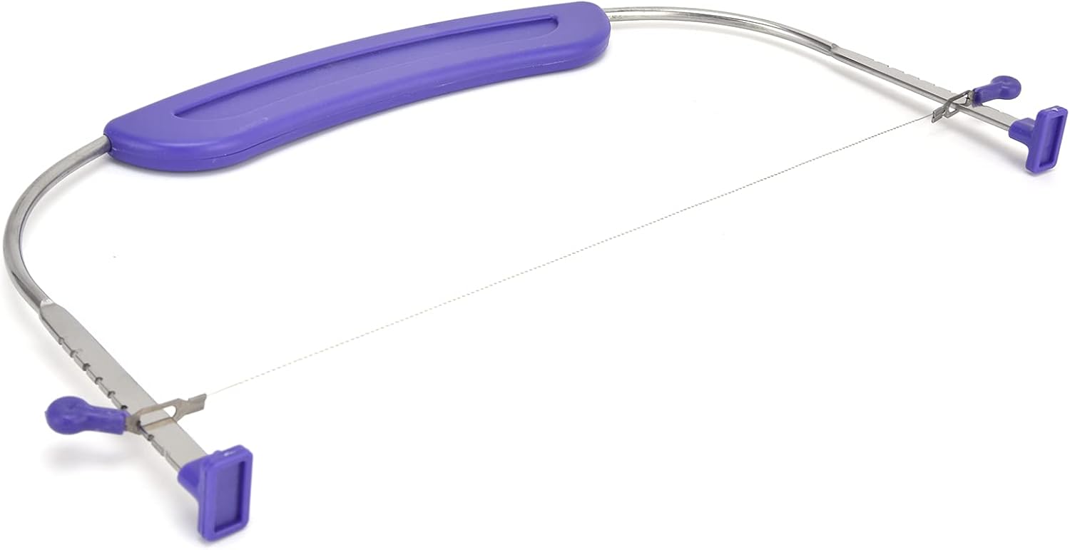 Adjustable Professional Cake Slicer with Anti-Slip Handles Stainless Steel for Bakers