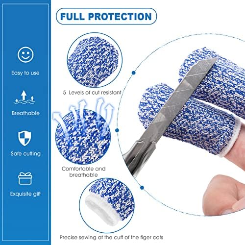 Chengu 8-Piece Stainless Steel Knife Finger Protector Set