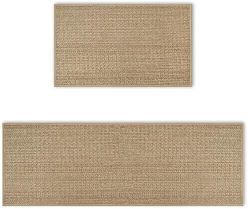 ArtoidMode Washable Non-Slip Kitchen Rugs Set