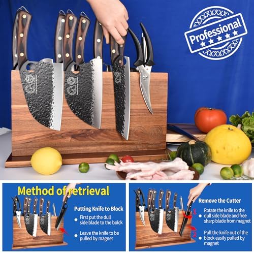 XYJ Extra Large Magnetic Knife Block