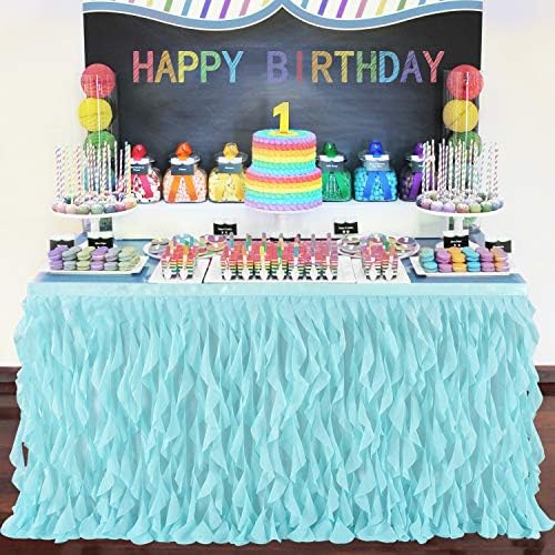 Mint Green Tutu Table Skirt for Mermaid Parties