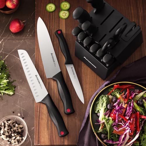 Astercooks 15-Piece Knife Set - Sharp Durable and Easy to Use