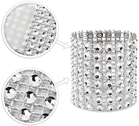 Presenting the KPOSIYA 120-Piece Rhinestone Napkin Rings Set