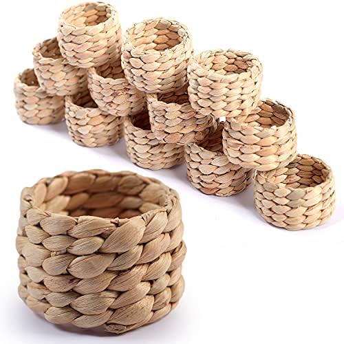 Rustic Farmhouse Napkin Rings - Set of 12