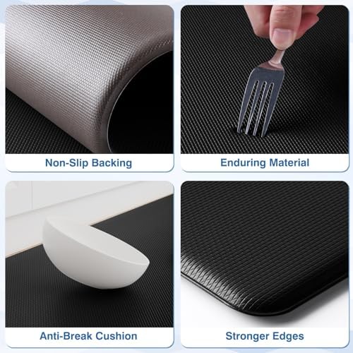 StepRite Anti-Fatigue Kitchen Mats Perfect for Standing Cleaning