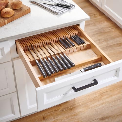 Organize Your Kitchen with the Rev-A-Shelf Dual Row Knife Block