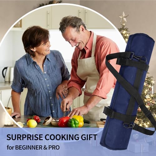 18-inch Waxed Canvas Chefs Knife Roll Bag