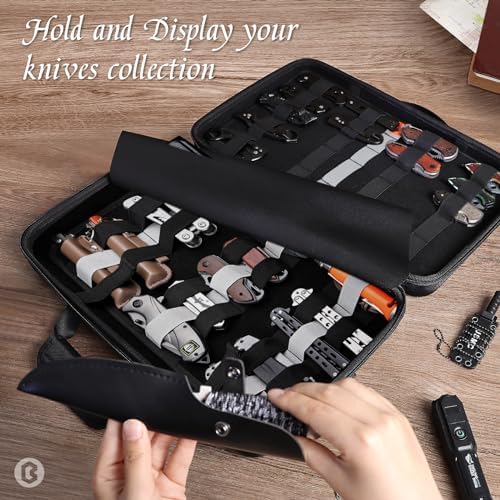 Organized Knife Storage Case with Shoulder Strap