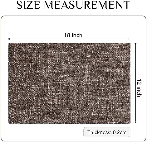 Stylish Faux Linen Placemats