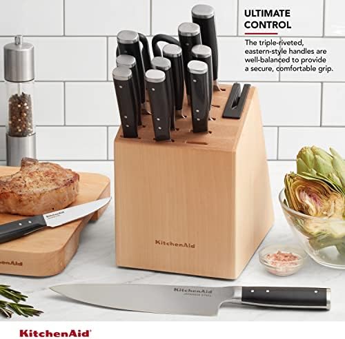 KitchenAid 14-Piece Knife Block Set with Sharpener