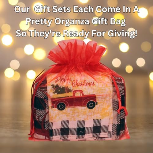 8-Piece Christmas Buffaloe Plaid Placemats Kitchen Decor Set