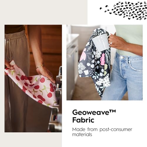 GEOMETRY Kitchen Tea Towels - Cherry Limeade Set