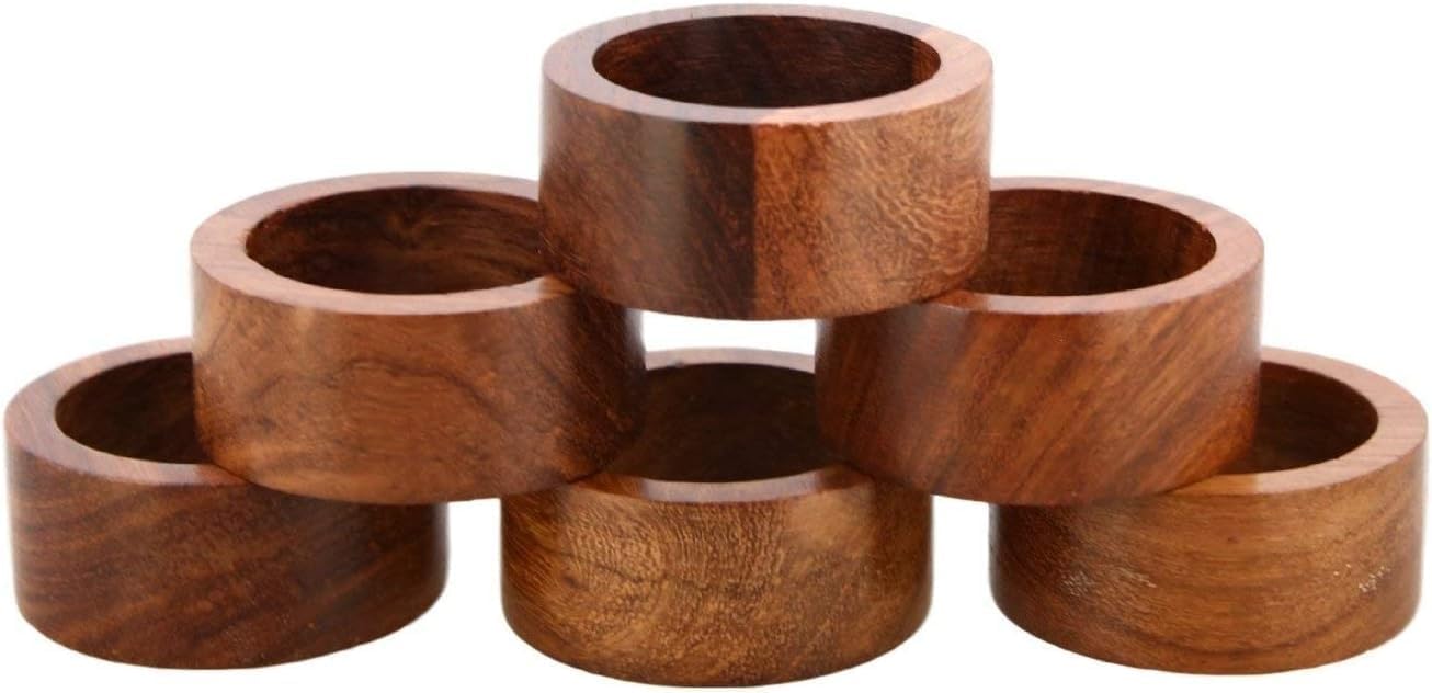 Elegant Napkin Rings - Set of 12
