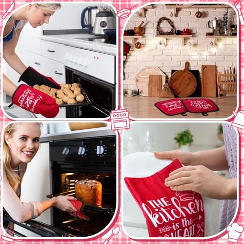 Sratte 6-Piece Kitchen Set Rustic Red