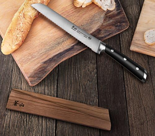 Solid Ash Wood Magnetic Sheath for 8-inch Cangshan Bread Knife