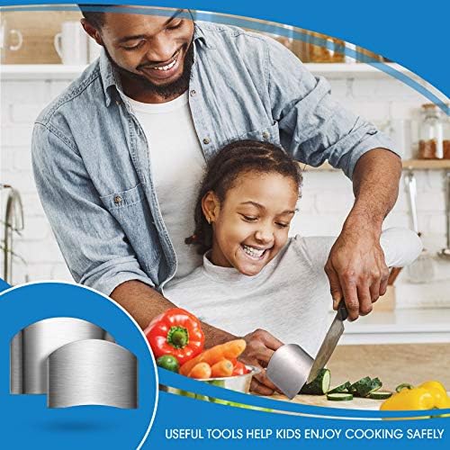 Patelai 6-Piece Adjustable Finger Guards for Stainless Steel Slicing