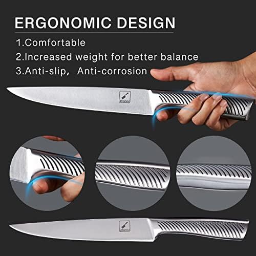 Premium 14-Piece Kitchen Knife Set with Block for Home Kitchen
