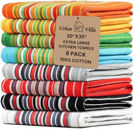 Bundled Ultra-Soft Cotton Cooking Towels for Home Use