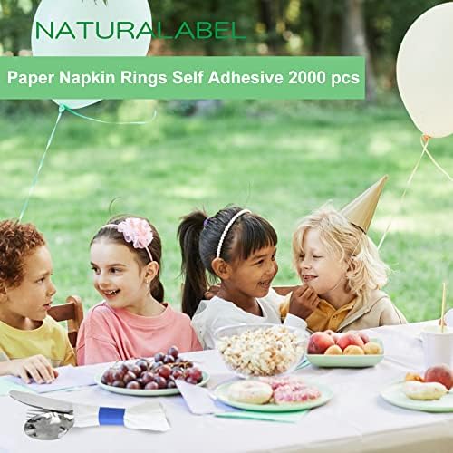 Reusable Napkin Rings 2000-Count Self-Adhesive Best Quality