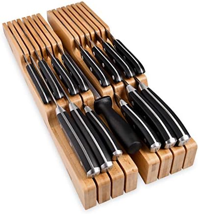 Homemaid Living 16 Knives Bamboo Knife Block