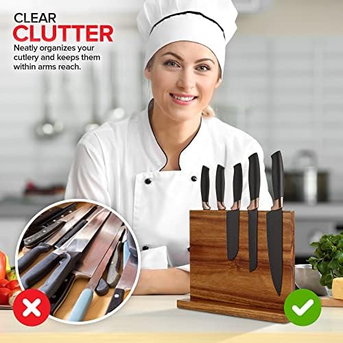 Modern Innovations Magnetic Knife Block Double-Sided Magnet Knife Holder