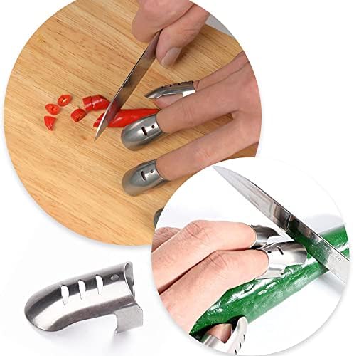 4 Pcs Stainless Steel Finger Protectors