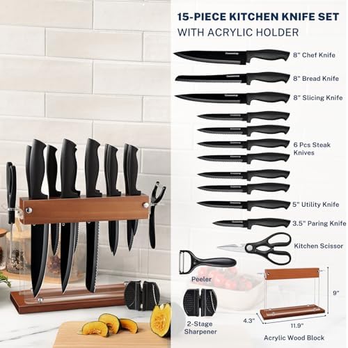 Perfect 15-Piece Kitchen Knife Set