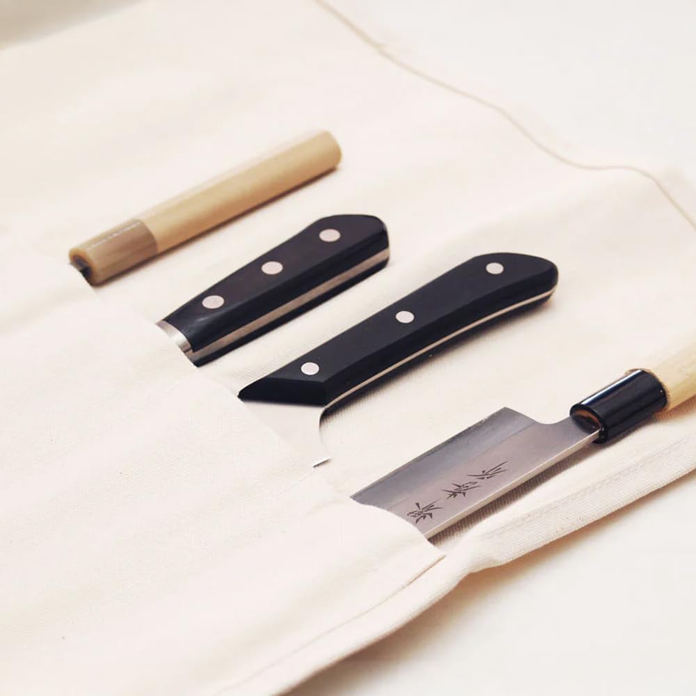 Durable Canvas Knife Pocket for Chefs Knives