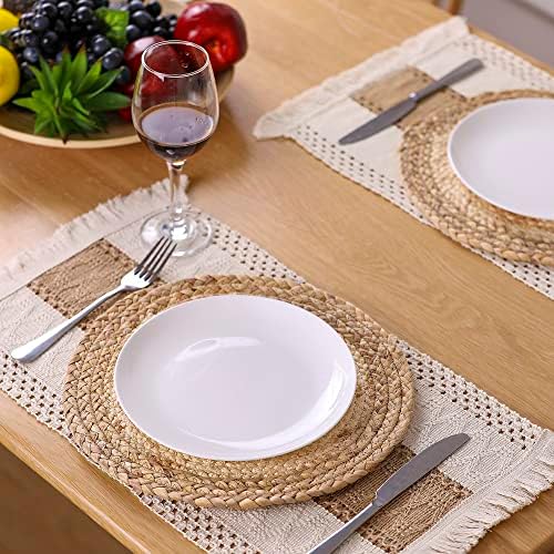 Zology Handmade Boho Placemats Set of 4