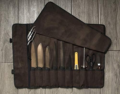 Asaya Canvas Chef Knife Roll Bag