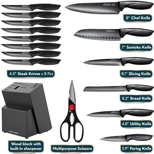 Ergonomic Kitchen Knife Set