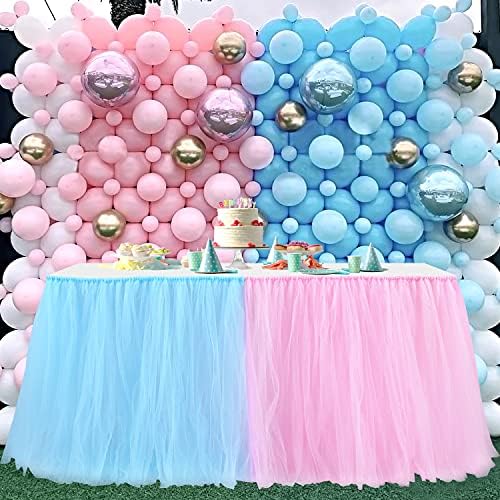 Easy-Wear Tulle Table Skirt for Boys Girls Birthdays and Weddings