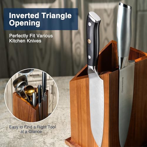 Gourmetop Magnetic Knife Holder Acacia Wood