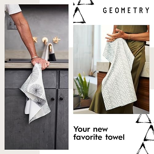 GEOMETRY Kitchen Tea Towels - Cherry Limeade Set