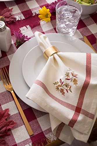 DII Basic Napkin Ring Collection Decorative Gold 6 Count