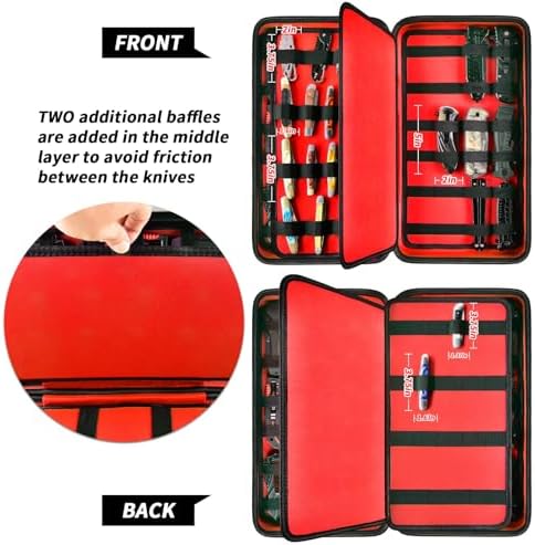 Perfect for USA - GWCASE 66 Pocket Knife Case with 88 Slots