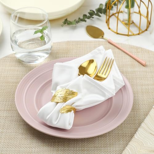 12-Piece Gold Napkin Rings Set for Home Events and Gifting