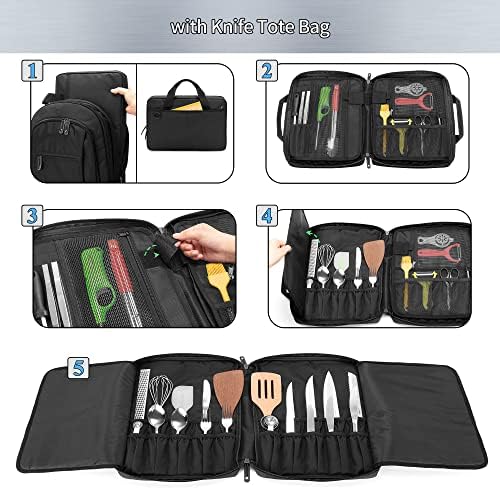 SamdewProfessional Chef Knife Bag with 12 23 Slots