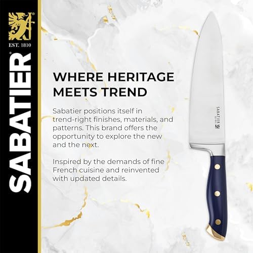 14-Piece Sabatier Knives Set Precision Cutting