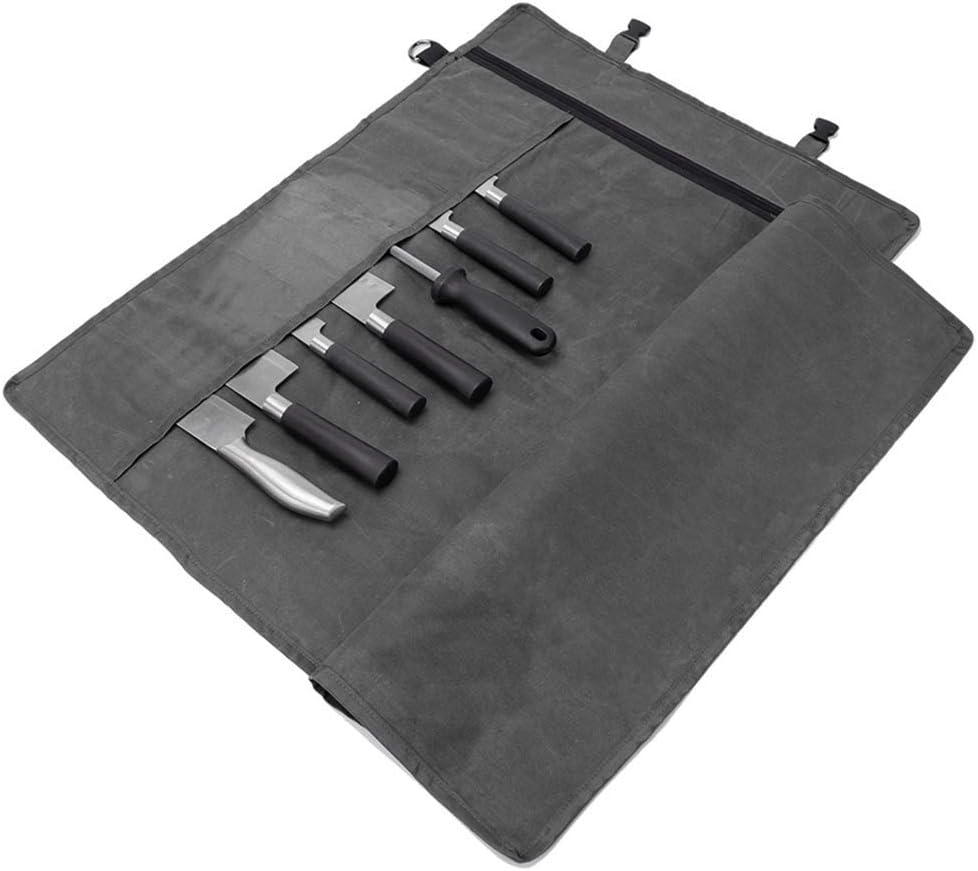 HERSENT Chefs Knife Roll Bag Portable Durable Knives Storage Solution