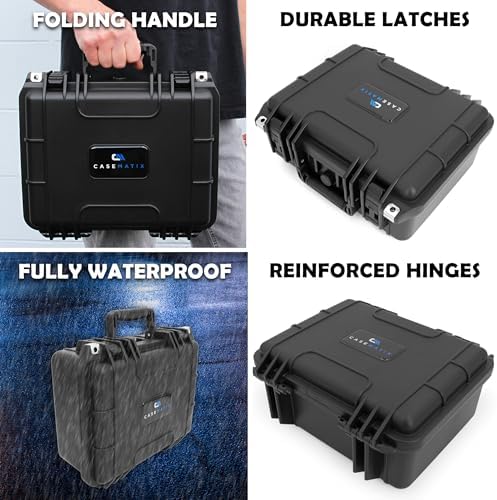 CASEMATIX 13 Folding Knife Case - Lockable Waterproof Organizer