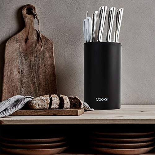Cookit Universal Knife Block with Scissors Slot Black