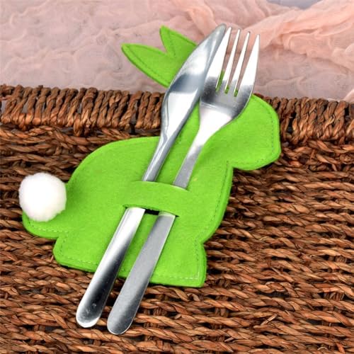 Comfy Rabbit-Shape Cutlery Holder Pack