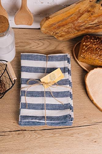 LINICHE Linen Dish Towels Pack of 2 30x20 Inches
