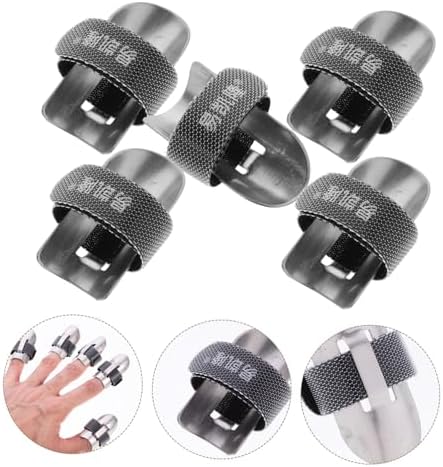 3pc Stainless Steel Finger Guards for Cutting Food Kitchen Sewing Use TopperFun