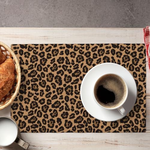 African Leopard Placemats Set of 4